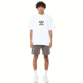 Áo thun tay lỡ unisex nam nữ adidas x MC DONALD'S 100% cotton form rộng oversize