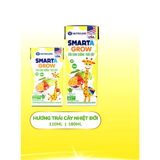 [HSD T11-2024] COMBO 4 LỐC 16 HỘP Sữa Nước Nutricare Smarta Grow Vị Trái Cây Nhiệt Đới 110ml.