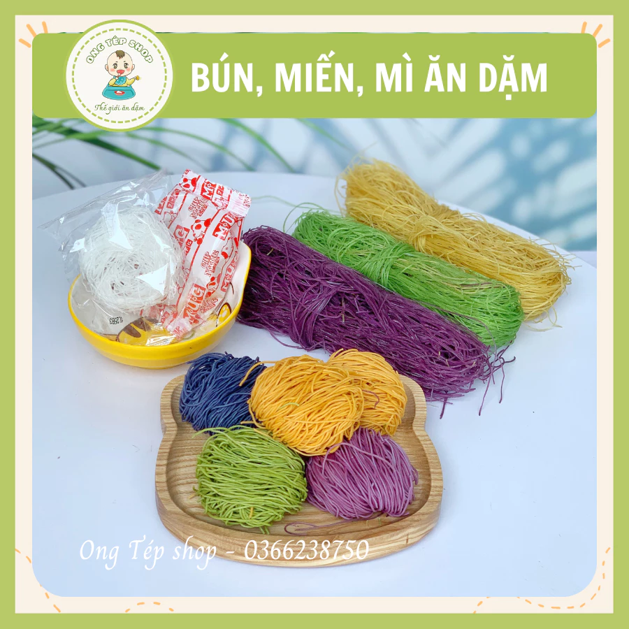 Các loại mì ăn dặm: mì, bún, miến, phở cho bé từ 7m