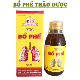 (Chai 125ml) Siro ho Bổ phế hỗ trợ làm ấm đường hô hấp, giảm ho - hoàn toàn từ thảo dược