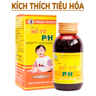 Siro Bổ Tỳ P/H kích thích tiêu hóa cho trẻ chán ăn, còi xương (100ml)