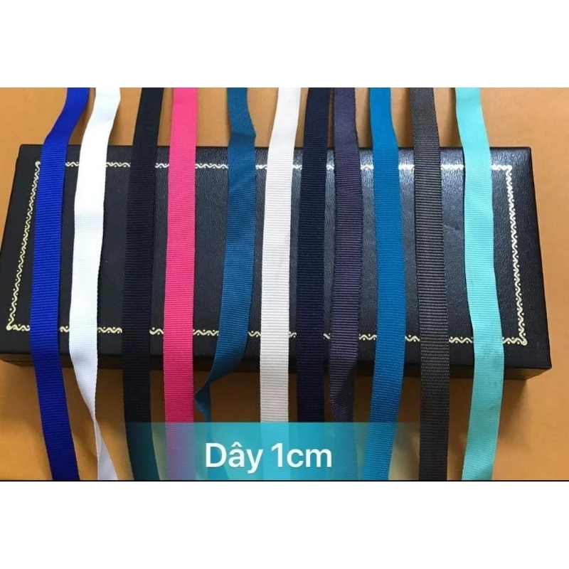 dây trang tri, dây viền quần áo thể thao bản 1cm, viền quần áo
