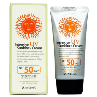 Kem Chống Nắng 3W Clinic Intensive UV Sunblock Cream SPF50+ PA+++