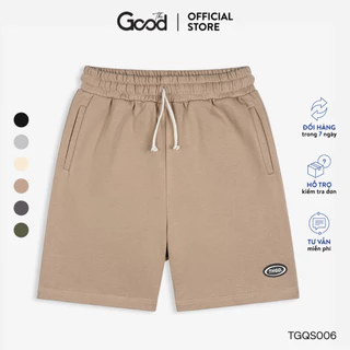 Quần Short THE GOOD Chất Nỉ Nam Nữ, Quần Short Cạp Chun Form Rộng Unisex 6 Màu Trơn Thời Trang