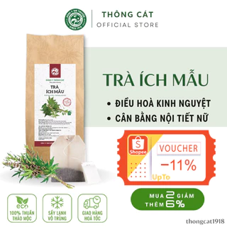 Trà Ích Mẫu Điều Kinh, trà giảm đau bụng kinh, cân bằng nội tiết tố nữ Thông Cát HCM