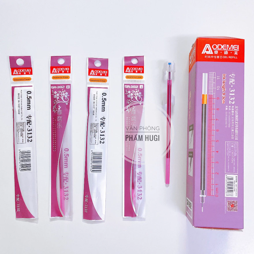 Hộp 20 Ruột Bút Gel Xóa Được – Ngòi Kim 0.5mm, Mực Đậm Đều, Dùng Cho Bút Nắp Đậy