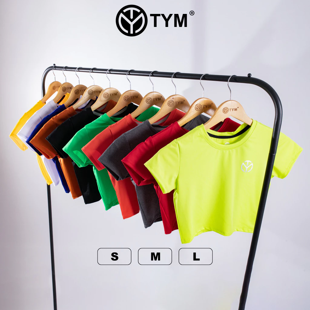 Áo Croptop thể thao tập Gym Yoga Pilates TYM AWT005 - Vải Poly 4 chiều mềm mại - Thoáng mát