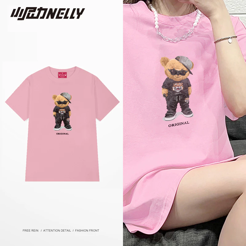 Áo thun NELLY Cotton 260gsm Premium - Original Bear Tay Lỡ Form Rộng Nam Nữ