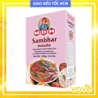 Bột gia vị cà ri Nam Ấn Độ MDH Sambhar Masala For South Indian Curry 100gr