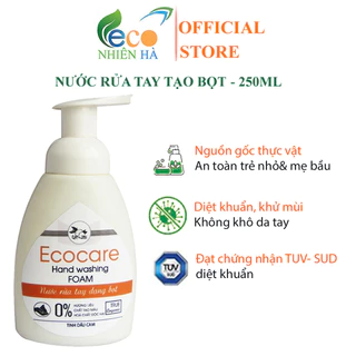 Nước rửa tay ECOCARE 250ml tinh dầu thiên nhiên, nước rửa tay tạo bọt, không khô tay