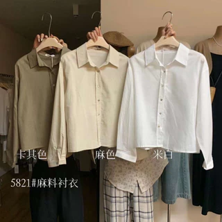 Áo sơ mi Linen trơn 5821 H-XL