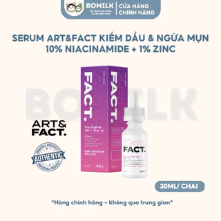 Serum ngừa mụn ART & FACT 10% Niacinamide+ 1% zinc - giảm mụn, dịu da và kiềm dầu