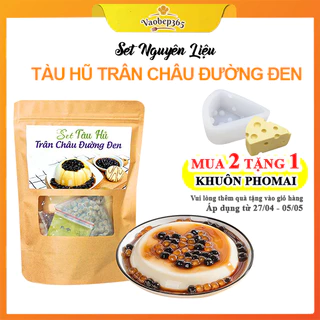 Set Nguyên Liệu Tàu hũ trân châu đường đen 5-6 Chén, Công Thức Chuẩn - VAOBEP365