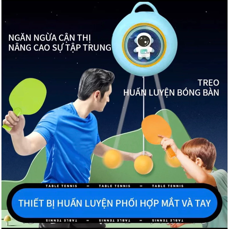 Đồ chơi bóng bàn trong nhà giúp bé phát triển chiều cao rèn tập trung nhanh tay tinh mắt