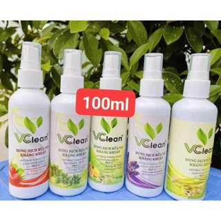 Dung Dịch Rửa Tay Kháng Khuẩn VCLEAN 4 Mùi Hương Cực Thơm Chai 100ml