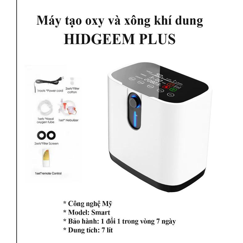 Máy Tạo OXY  Y tế 7 LÍT HIDGEEM PLUS