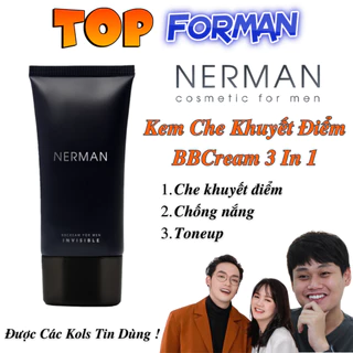 Kem Che Khuyết Điểm Nam Nerman BB Cream Invisible 3in1 Chống nắng SPF 45+