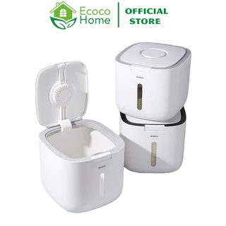 Thùng Đựng Gạo ECOCO 10KG Thông Minh Chống Ẩm Chống Mối Mọt Cao Cấp E2005