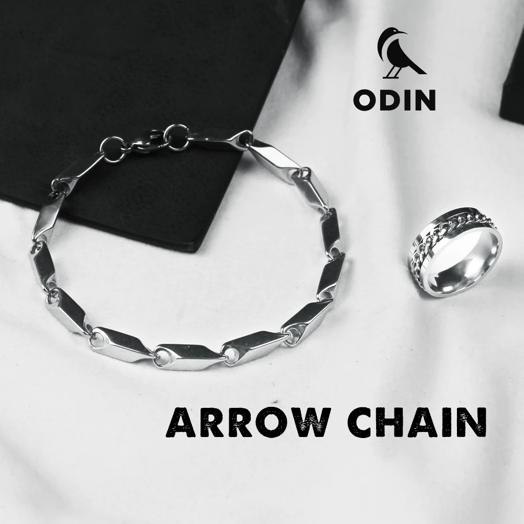 Vòng tay phong cách Unisex ARROW Chain - Tặng kèm nhẫn Chain - bảo hành trọn đời