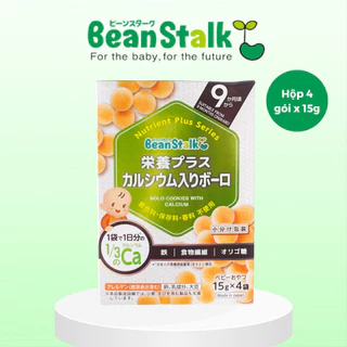 Bánh Trứng Ăn Dặm Bổ Sung Canxi Beanstalk Cho Trẻ Từ 9 Tháng Tuổi (Hộp 3 gói x 5 g)