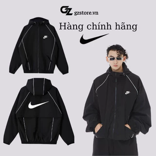 Áo khoác gió NIke nam nữ cao cấp chất dù 2 lớp dày dặn cao cấp chuẩn form chính hãng , có mũ tháo rời  576TT- GZSTORE.VN