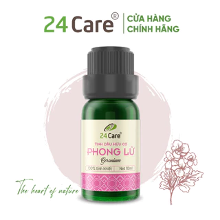 Tinh dầu 24Care Phong lữ 10ml - Xông phòng, khử mùi, đuổi muỗi