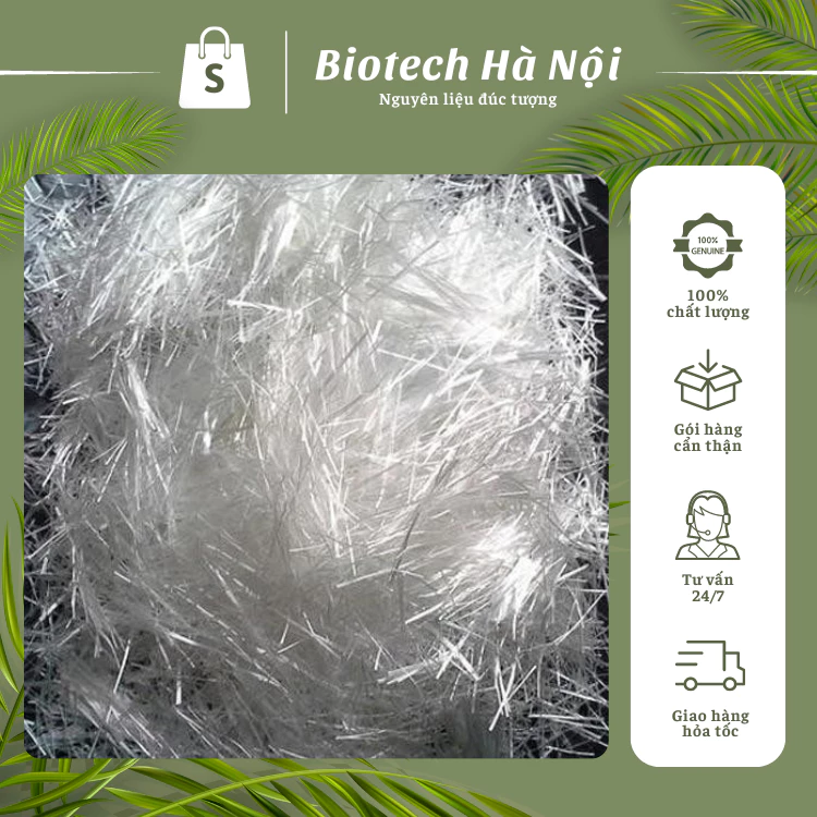 Sợi thủy tinh Vụn sợi thủy tinh căn nhỏ, Làm phào chỉ bê tông,thạch cao, hoa văn trang trí đúc composite - BHN04