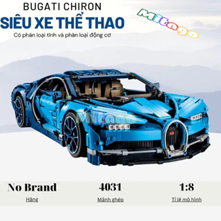 Mô hình lắp ráp technic siêu xe cực chất Bugati Chiron tỉ lệ 1:8 4031PCS