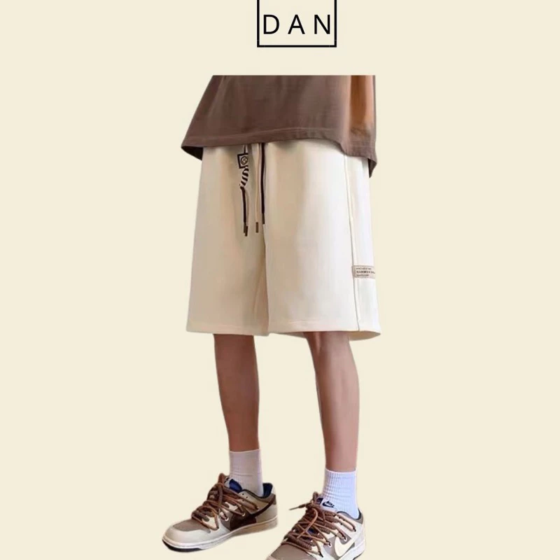 Quần short dây rút in hình logo, Quần đùi chất umi from  dáng unisex phong cách thể thao