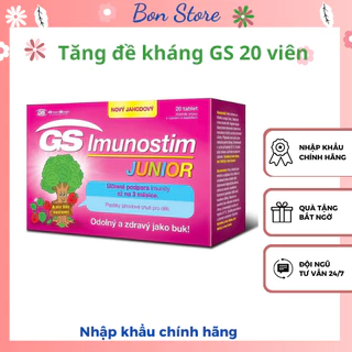 GS Imunostim Junior Tăng đề kháng Tăng cường sức khỏe đường hô hấp cho trẻ - 20 Viên