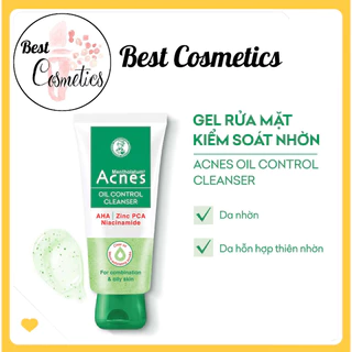 Gel rửa mặt kiểm soát nhờn ngăn ngừa mụn Acnes Oil Control Cleanser 100g