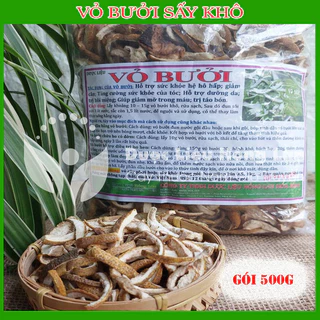 Vỏ bưởi  khô sạch đóng gói 500gram - congtyduoclieuhonglan