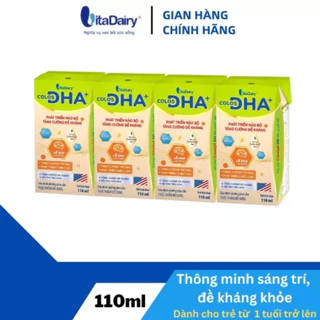 [HSD T9-2024] COMBO 4 Lốc 16 Hộp Sữa Bột Pha Sẵn Colos DHA+ 110ml.