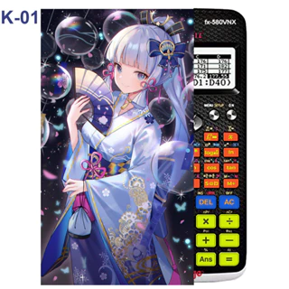 Decal - Hình dán Máy tính CASIO fx570, fx580...nhân vật Kamisato Ayaka Genshin Impact - 50 MẪU KHÁC NHAU