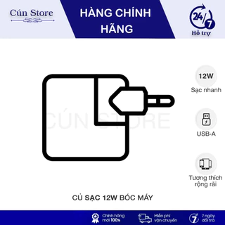 Củ sạc nhanh 12W zin bóc máy, sạc điện thoại và Tablet táo khuyết cực nhanh mà không nóng | Bảo hành 12 tháng