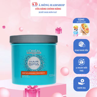 [+Tặng mũ trùm][Loreal] Kem hấp ủ suôn mượt tóc và thư giản da đầu L'oreal Hair Spa Deep Nourishing Creambath