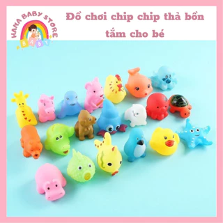 Đồ chơi chip chip thả bồn tắm hình con thú phát tiếng kêu cho bé