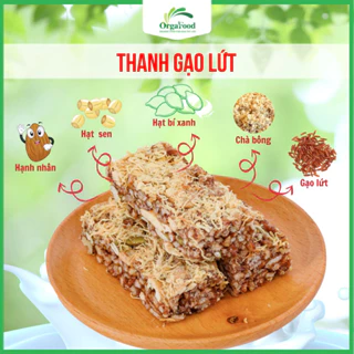 Thanh gạo lứt chà bông (túi 250gr) ngũ cốc/ rong biển/ yến mạch Orgafood Granola Bar giảm cân, cho gymer, eatclean