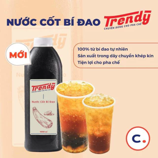 Cốt bí đao TRENDY chai 1L pha trà bí đao kinh doanh thơm ngon, chuẩn vị