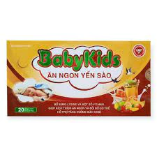 Siro giúp trẻ ăn ngon Ăn ngon yến sào BabyKids hộp 20 ống x 10ml