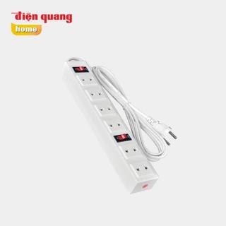 Ổ cắm điện chịu nhiệt Điện Quang 3 lỗ, 6 lỗ.