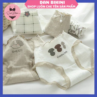 Quần Lót Nữ Cotton Cao Cấp mềm mại thoáng mát thiết kế họa tiết đáng yêu ngộ nghĩnh MÃ 1819