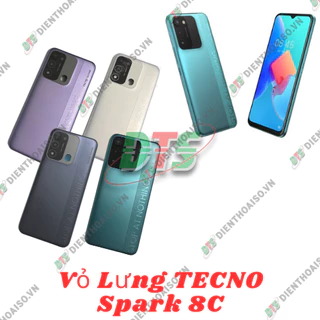 Bộ vỏ, lưng và benzen Tecno Spark 8C