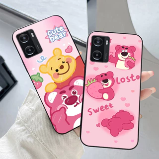 Ốp lưng oppo a57 2022 / a77s in hình gấu dâu cute siêu dễ thương