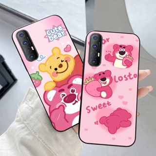 Ốp lưng oppo reno 3 / oppo reno 3 pro / a91 in hình gấu dâu cute siêu dễ thương