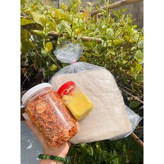 Bánh Tráng Muối Tép BƠ Loại Ngon ( Bánh Tráng 500g + Bơ 100G )