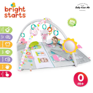 Thảm Nằm Chơi 4in1 Khám Phá Giác Quan Vận Động Cho Bé - Bright Starts Floors of Fun Activity Gym & Dollhouse