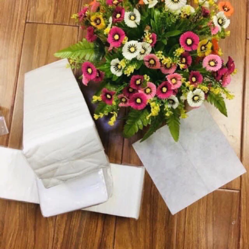 Giấy  cây lau mặt dùng trong spa thẫm mỹ viện tẩy trang mặt