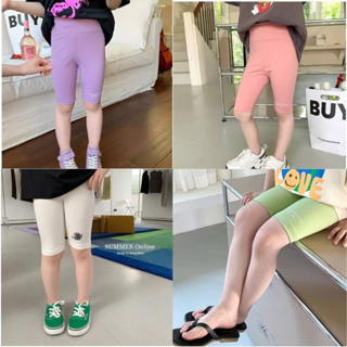 Quần legging đùi cho bé gái DMINT chất cotton mềm mát - Quần áo mùa hè hãng Ambb Kids