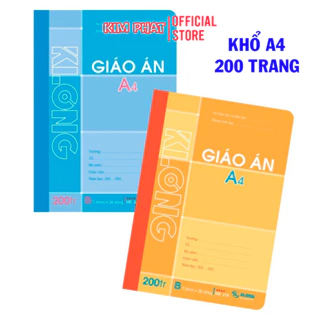 Sổ giáo án A4 kẻ ngang KLONG 315 - 200 trang